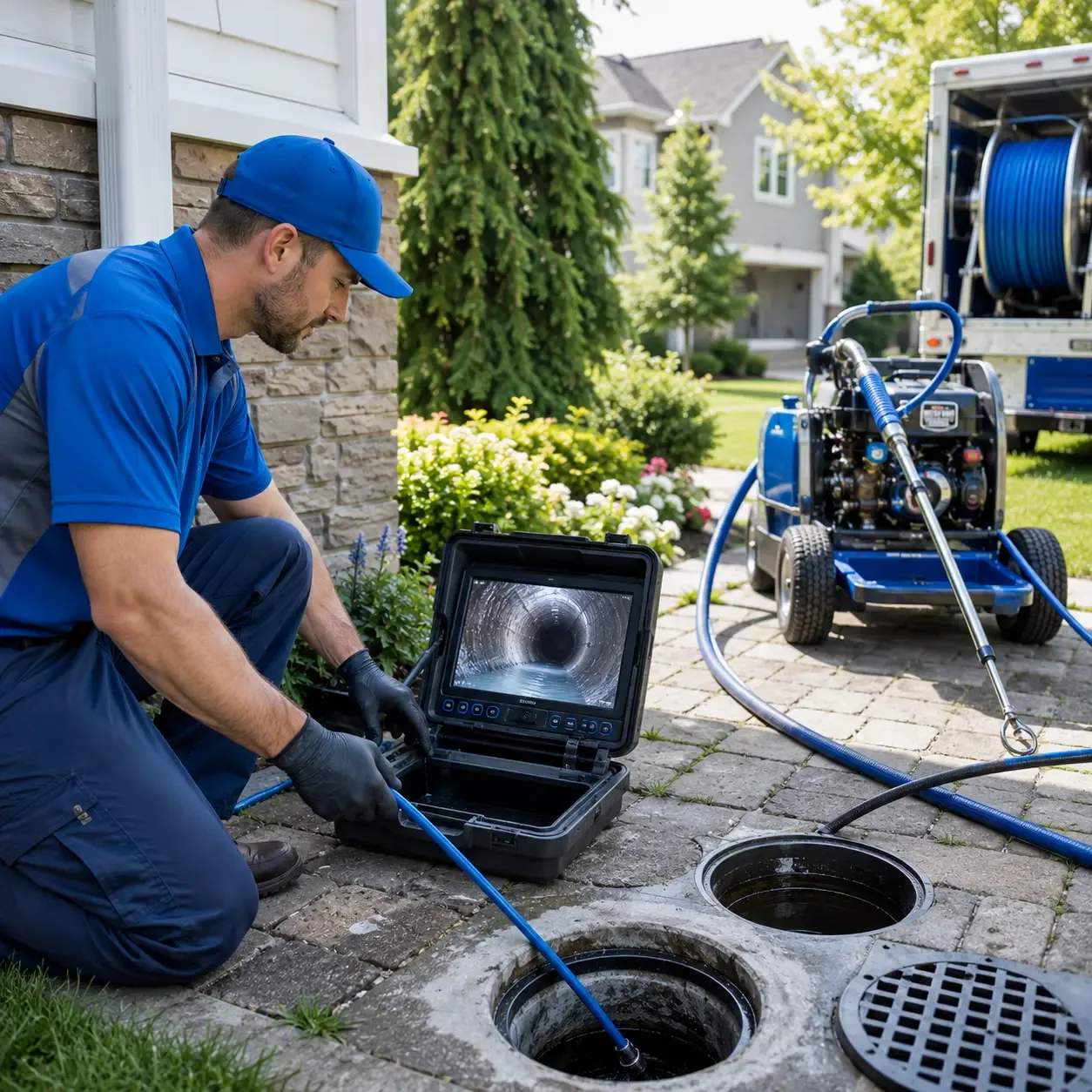 Outdoor drain cleaning professionals serving Harrells, NC