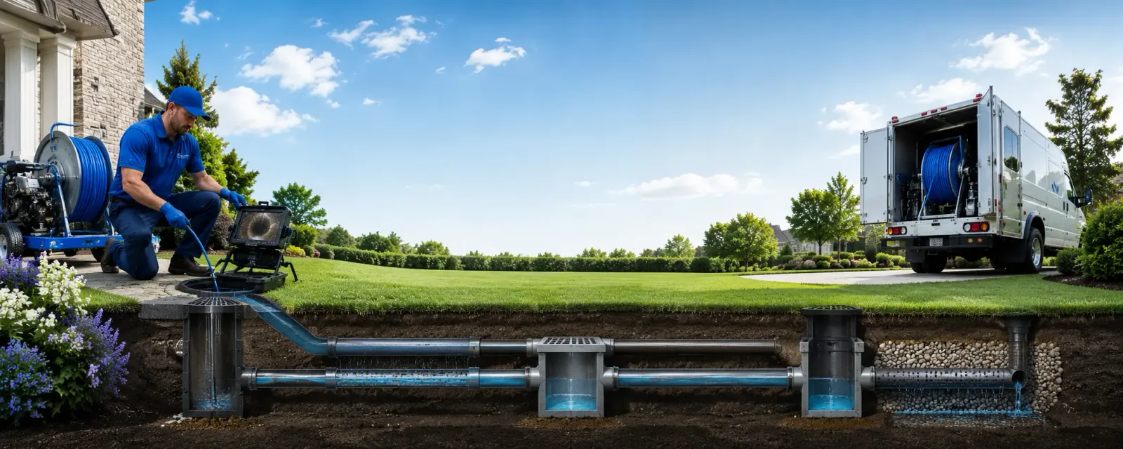 Outdoor drain cleaning information for Harrells, NC